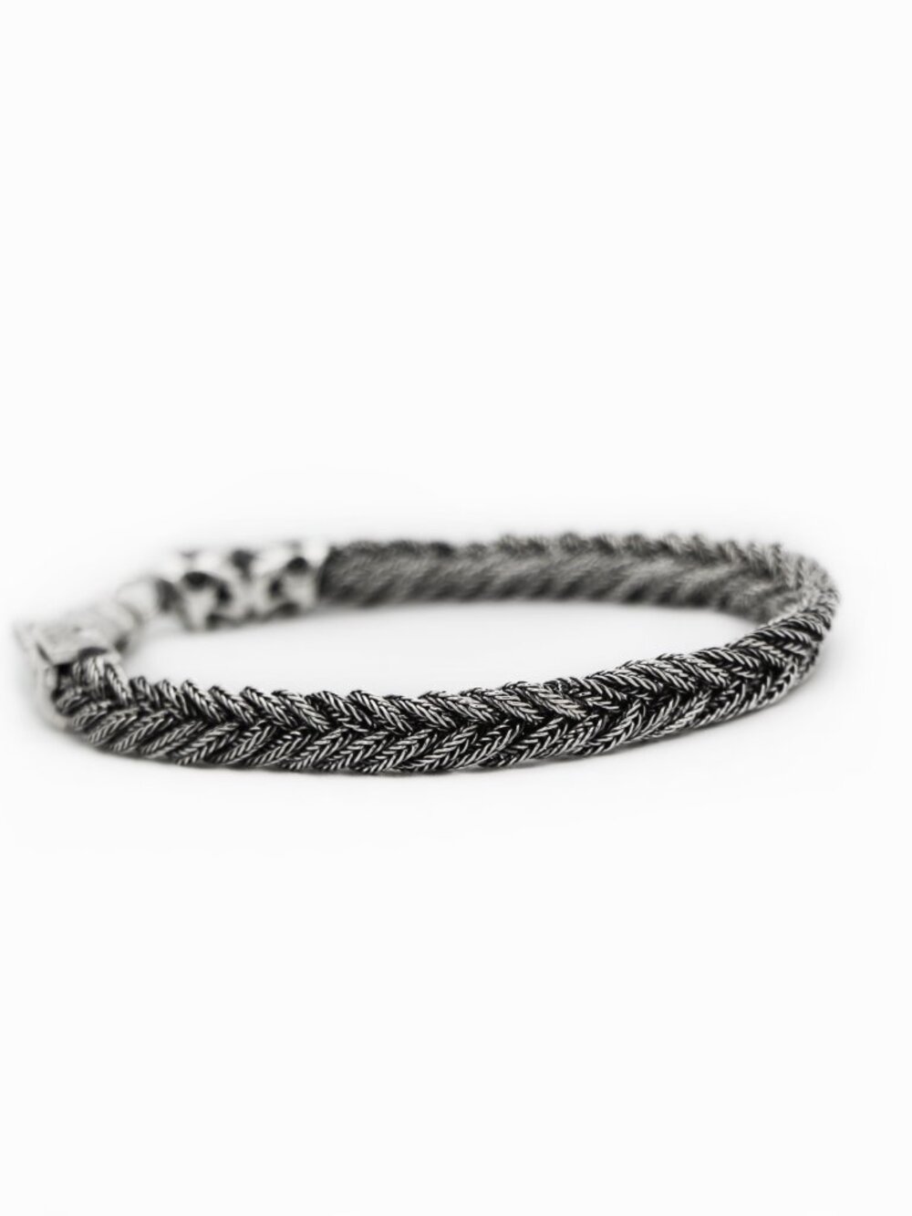 Emanuele Bicocchi 925 Silver Braided Bracelet